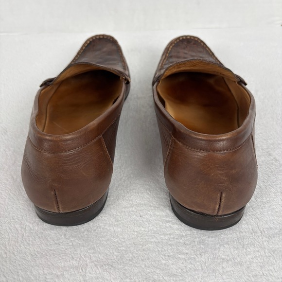 Mezlan Genuine Crocodile Leather Penny Loafers Brown Made in Spain Men\'s 10‎ M main image 8